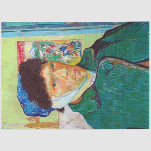 Selbstportrait mit verbanntem Ohr, Van Gogh Seidenpapier (Vorderseite)