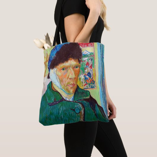 Selbstportrait mit verbanntem Ohr, Van Gogh Tasche (Von Nahem)