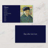 Selbstportrait mit verbanntem Ohr von Van Gogh Visitenkarte (Vorne/Hinten)