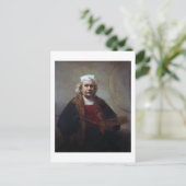 Selbstportrait mit zwei Kreisen, Rembrandt Postkarte (Stehend Vorderseite)