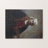 Selbstportrait mit zwei Kreisen, Rembrandt Puzzle (Horizontal)