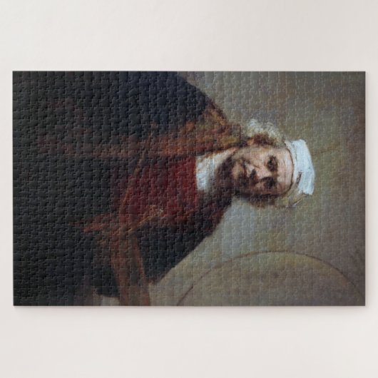Selbstportrait mit zwei Kreisen, Rembrandt Puzzle (Horizontal)
