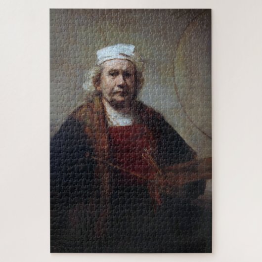 Selbstportrait mit zwei Kreisen, Rembrandt Puzzle (Vertikal)