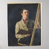 Selbstportrait, neben einem Easel, 1825 Poster (Vorne)