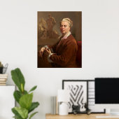 Selbstportrait - Nicolas de Largillierre Fine Art Poster (Heimbüro)