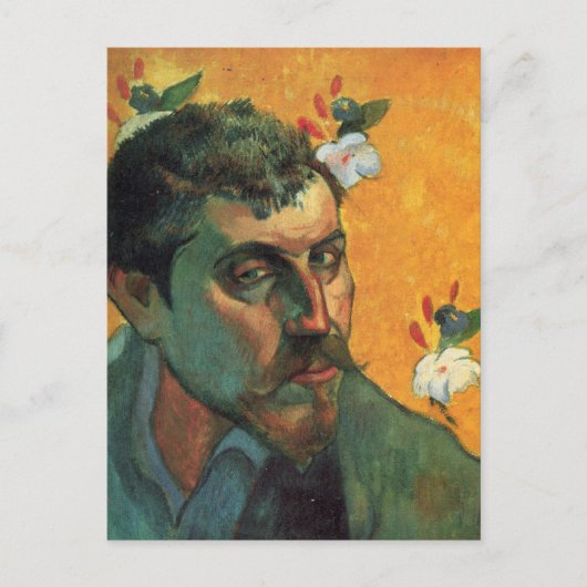 Selbstportrait - Paul Gauguin Postkarte (Vorderseite)