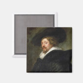 Selbstportrait Peter Paul Rubens Ölmalerei Magnet (Vorderseite/Rückseite)
