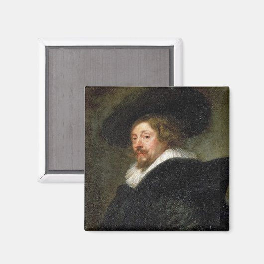 Selbstportrait Peter Paul Rubens Ölmalerei Magnet (Vorderseite/Rückseite)