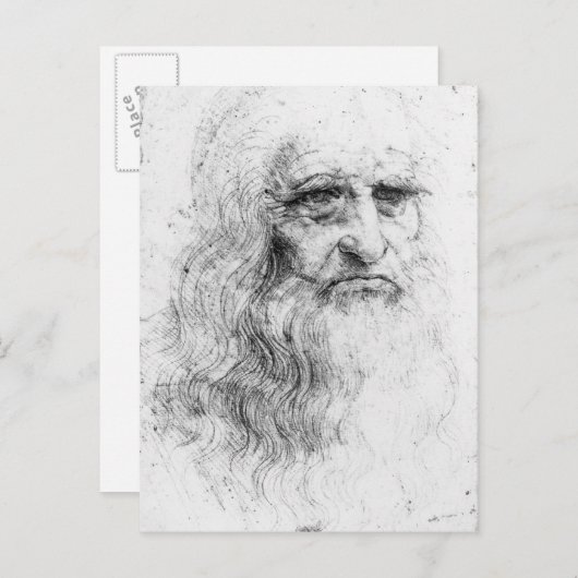 Selbstportrait Postkarte (Vorne/Hinten)