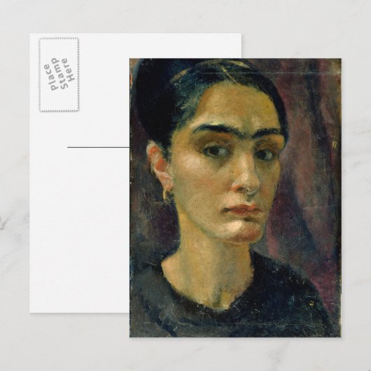 Selbstportrait Postkarte (Vorne/Hinten)