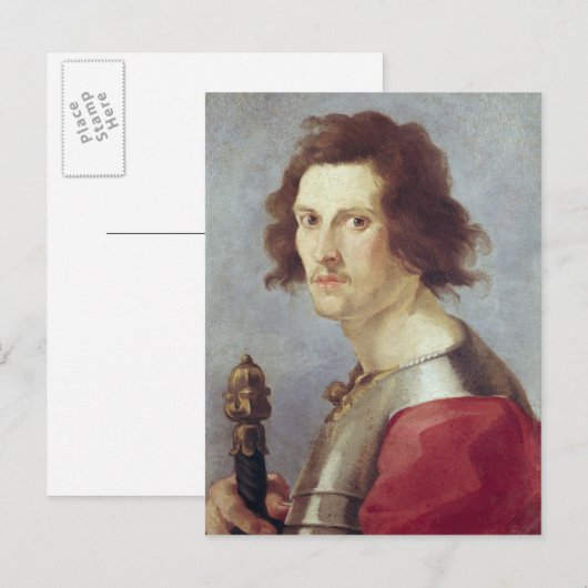 Selbstportrait Postkarte (Vorne/Hinten)