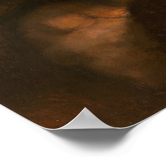 Selbstportrait - Rembrandt Fine Art Poster (Ecke)