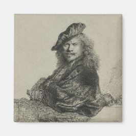 Selbstportrait-Rembrandt Harmenszoon van Rijn Magnet