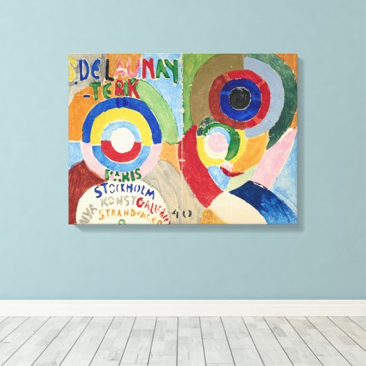 Selbstportrait | Sonia Delaunay-Terk | Leinwanddruck (Insitu (Holzboden))