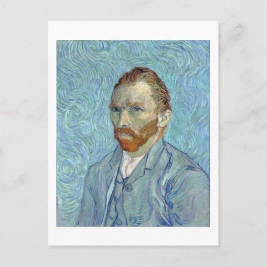Selbstportrait, Vincent van Gogh, 1889 Postkarte (Vorderseite)
