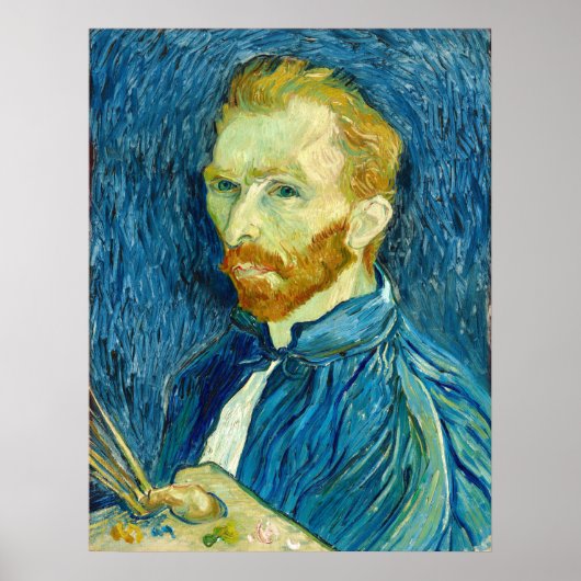 Selbstportrait - Vincent van Gogh Fine Art Poster (Vorne)