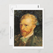 Selbstportrait, Vincent van Gogh Fine Art Postkarte (Vorne/Hinten)