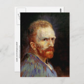 Selbstportrait, Vincent van Gogh Fine Art Postkarte (Vorne/Hinten)
