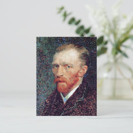 Selbstportrait, Vincent van Gogh Fine Art Postkarte (Stehend Vorderseite)