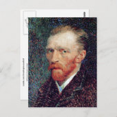 Selbstportrait, Vincent van Gogh Fine Art Postkarte (Vorne/Hinten)