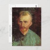 Selbstportrait, Vincent van Gogh Fine Art Postkarte (Vorne/Hinten)