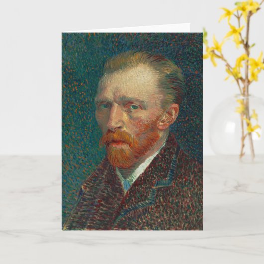 Selbstportrait | Vincent van Gogh Karte (Gelbe Blume)