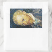 Selbstportrait Vincent van Gogh Kunstmalerei Rechteckiger Aufkleber (Tasche)