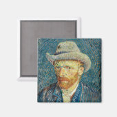 Selbstportrait | Vincent Van Gogh Magnet (Vorderseite/Rückseite)
