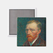 Selbstportrait | Vincent van Gogh Magnet (Vorderseite/Rückseite)