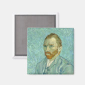 Selbstportrait | Vincent Van Gogh Magnet (Vorderseite/Rückseite)