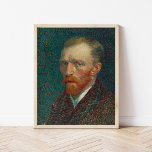 Selbstportrait | Vincent van Gogh Poster<br><div class="desc">Selbstportrait (1887) von dem niederländischen Postimpressionisten Vincent Van Gogh. 1886 zog Van Gogh nach Paris, wo er während seines zweijährigen bleibe mindestens vierundzwanzig Selbstporträts schuf. Er hatte die Technik des Pointillismus studiert, aber die Spuren auf seine eigene einzigartige Weise angewendet. Das dicht gebeugte Pinsel und die intensiven Farben wurden zum...</div>