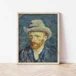 Selbstportrait | Vincent Van Gogh Poster<br><div class="desc">Selbstportrait mit Gray Felt Hat (1887) von dem niederländischen post-impressionistischen Künstler Vincent Van Gogh. Van Gogh benutzte sich oft als Vorbild für die Praxis der Figurenmalerei. Es ist klar, dass er die Technik des Pointillismus studiert hatte, aber seine Pinselstriche sind nicht systematisch und er hat die Spuren auf seine eigene...</div>