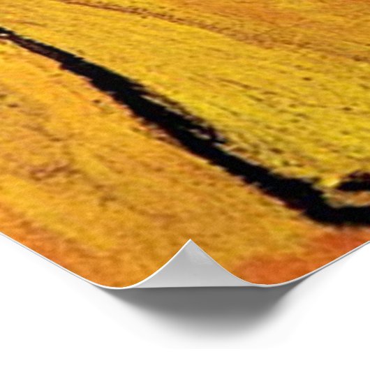 Selbstportrait, Vincent van Gogh. Poster (Ecke)