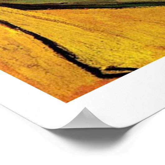 Selbstportrait, Vincent van Gogh. Poster (Ecke)