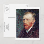 Selbstportrait, Vincent van Gogh Postkarte (Vorne/Hinten)