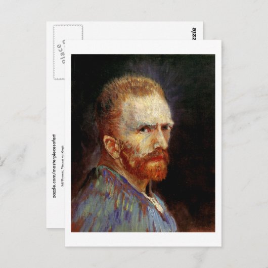 Selbstportrait, Vincent van Gogh Postkarte (Vorne/Hinten)