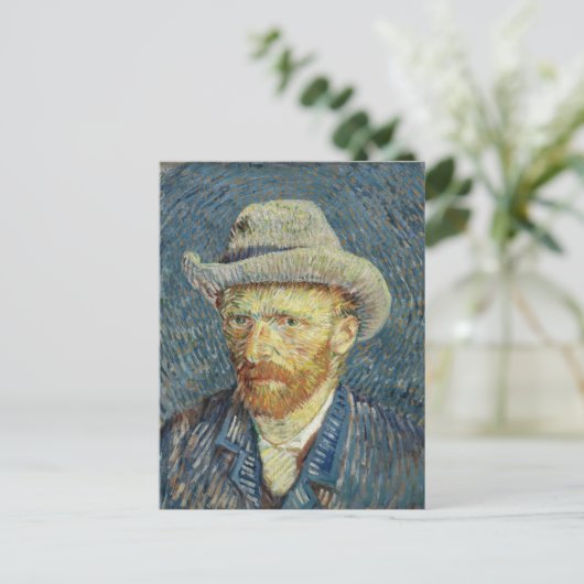 Selbstportrait | Vincent van Gogh Postkarte (Stehend Vorderseite)