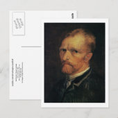 Selbstportrait, Vincent van Gogh Postkarte (Vorne/Hinten)