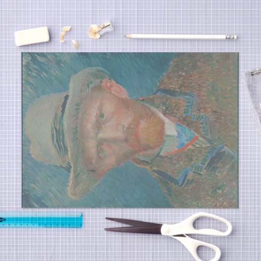 Selbstportrait, Vincent van Gogh Seidenpapier (Handwerk)