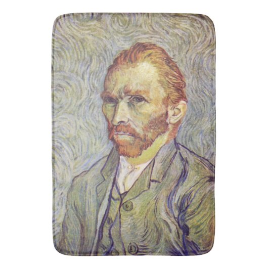 Selbstportrait Vincent Willem van Gogh Badematte (Vorderseite Vertikal)