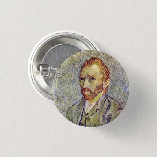 Selbstportrait Vincent Willem van Gogh Button (Vorne & Hinten)