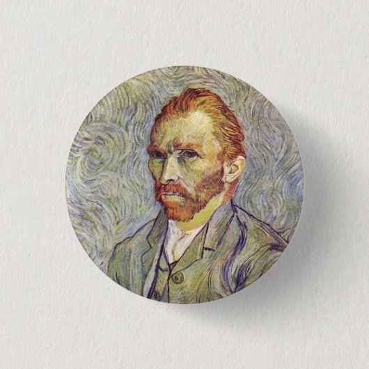 Selbstportrait Vincent Willem van Gogh Button (Vorderseite)