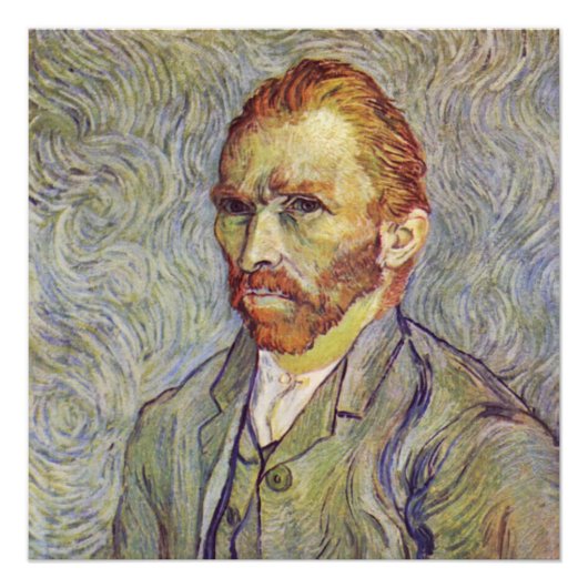 Selbstportrait Vincent Willem van Gogh Poster (Vorderseite)