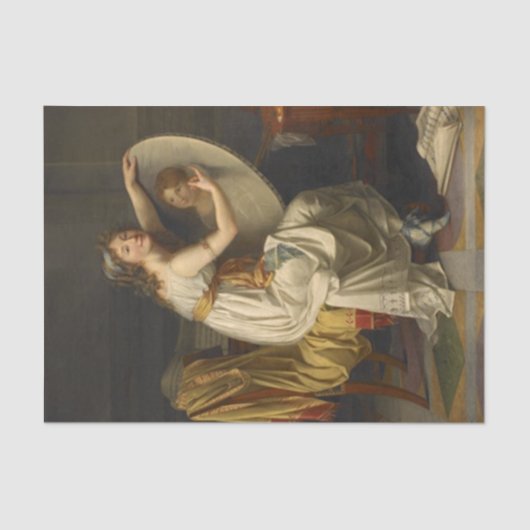 Selbstportrait von Adele Romany Seidenpapier (Vorderseite)