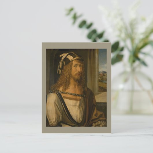 Selbstportrait von Albrecht Durer Postkarte (Stehend Vorderseite)