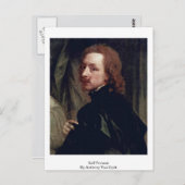 Selbstportrait von Anthony Van Dyck Postkarte (Vorne/Hinten)