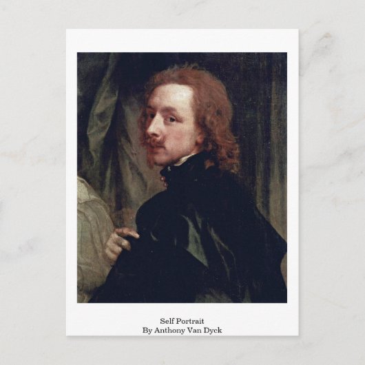 Selbstportrait von Anthony Van Dyck Postkarte (Vorderseite)