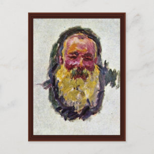 Selbstportrait von Claude Monet Postkarte