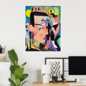 Selbstportrait von Ernst Kirchner, Poster (Heimbüro)