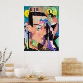 Selbstportrait von Ernst Kirchner, Poster (Küche)